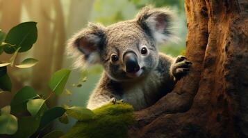 AI generated koala high quality image photo