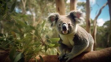 AI generated koala high quality image photo