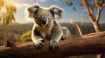 AI generated koala high quality image photo