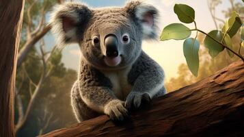 AI generated koala high quality image photo