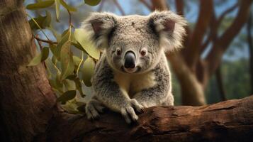 AI generated koala high quality image photo