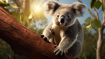 AI generated koala high quality image photo