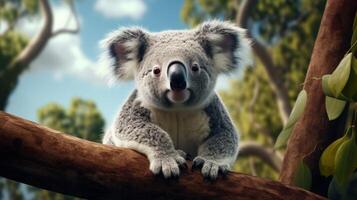 AI generated koala high quality image photo
