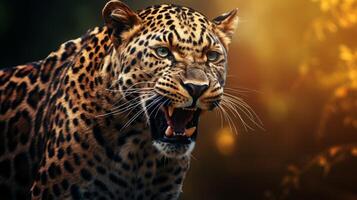 ai generado leopardo alto calidad imagen foto