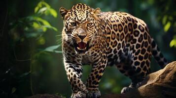 AI generated leopard high quality image photo