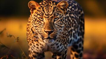 AI generated leopard high quality image photo