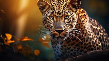 ai generado leopardo alto calidad imagen foto