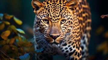 AI generated leopard high quality image photo