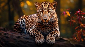 AI generated leopard high quality image photo