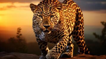 AI generated leopard high quality image photo