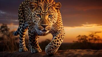 AI generated leopard high quality image photo