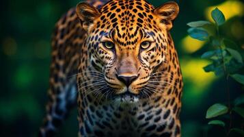 ai generado leopardo alto calidad imagen foto