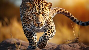 AI generated leopard high quality image photo