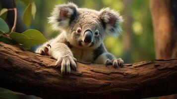 AI generated koala high quality image photo