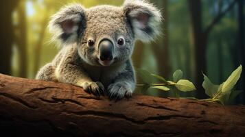 AI generated koala high quality image photo