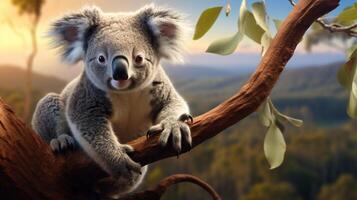 AI generated koala high quality image photo