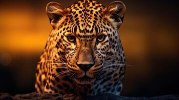 AI generated leopard high quality image photo