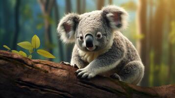 AI generated koala high quality image photo