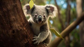 AI generated koala high quality image photo