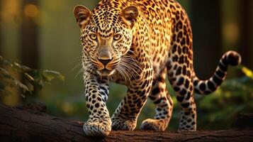 AI generated leopard high quality image photo