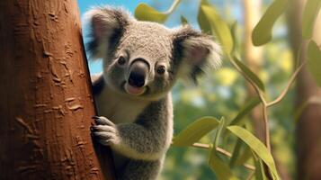 AI generated koala high quality image photo