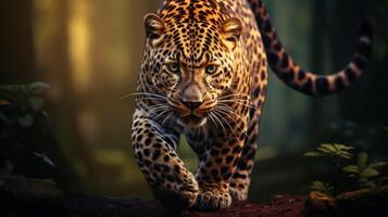 AI generated leopard high quality image photo