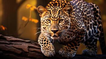 AI generated leopard high quality image photo