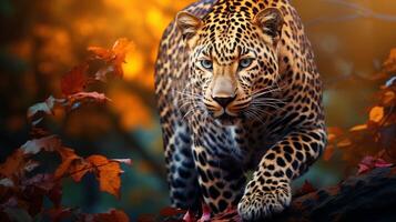 AI generated leopard high quality image photo