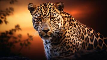 AI generated leopard high quality image photo