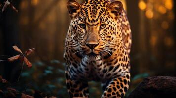 AI generated leopard high quality image photo