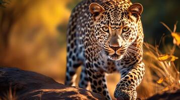 AI generated leopard high quality image photo