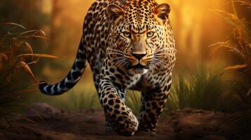 AI generated leopard high quality image photo