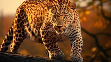 AI generated leopard high quality image photo