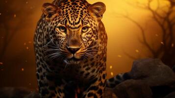 AI generated leopard high quality image photo