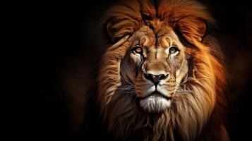 AI generated lion high quality image photo