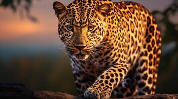 AI generated leopard high quality image photo