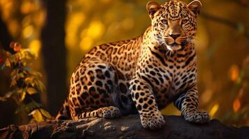 AI generated leopard high quality image photo