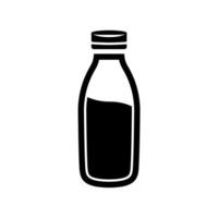 milk bottle icon design vector template