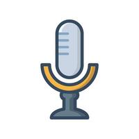 microphone icon design vector template