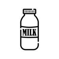 milk bottle icon design vector template