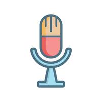 microphone icon design vector template