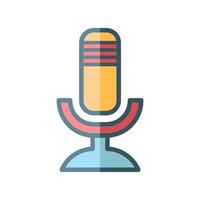 microphone icon design vector template