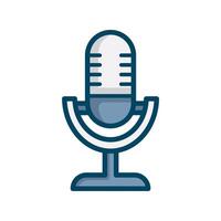 microphone icon design vector template