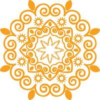 vector naranja mandala