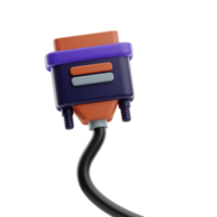 Vga Technology object illustration 3D png