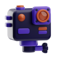 Action Camera Technology object illustration 3D png