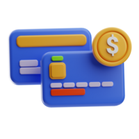 comércio eletrônico 3d ilustração Forma de pagamento método png