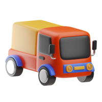 commerce électronique 3d illustration livraison un camion png