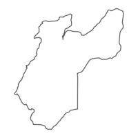 Kailahun District map, administrative division of Sierra Leone. Vector illustration.