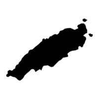 Tobago map, administrative division of Trinidad and Tobago. Vector illustration.